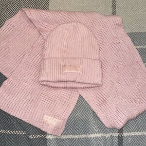 VS PINK beanie and scarf set